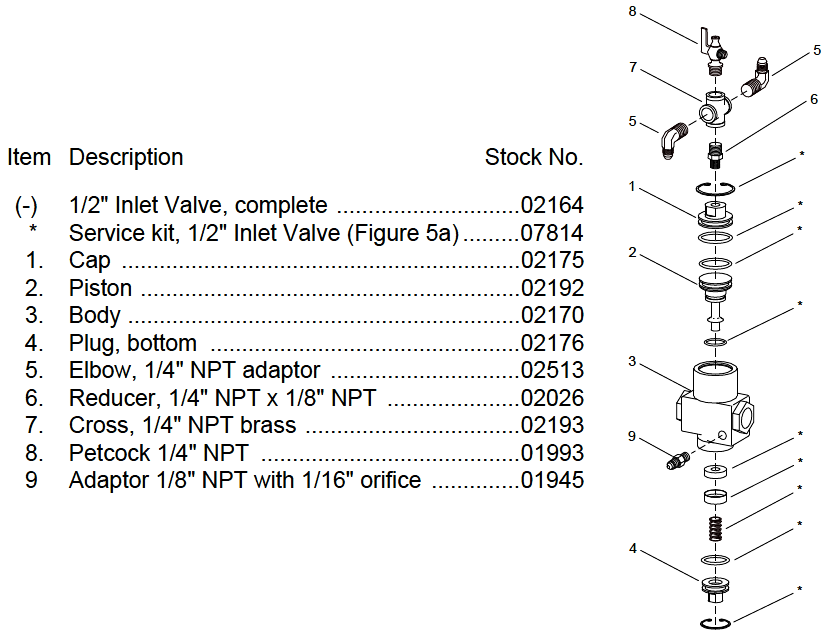 Drain Petcock, 1/4 inch NPT